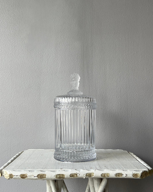 '3 Sisters' Glass Biscuit Jar