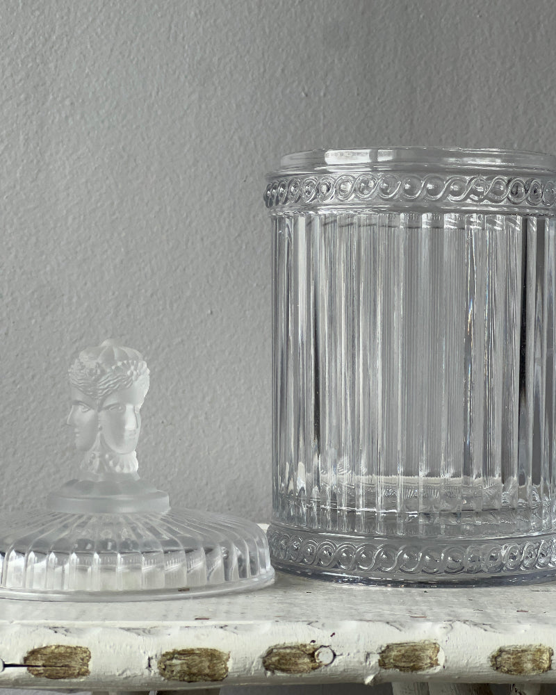 '3 Sisters' Glass Biscuit Jar