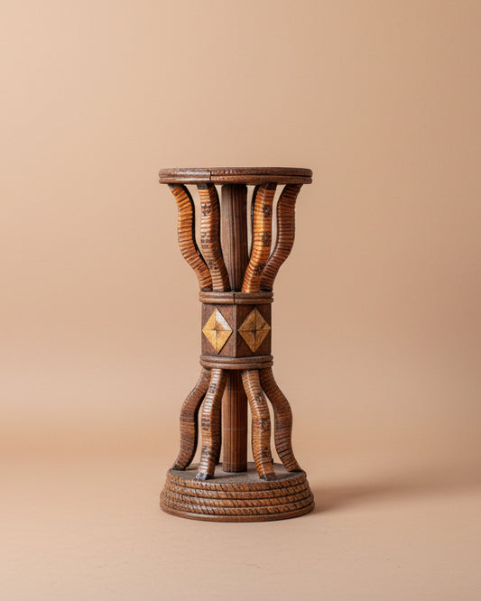 Woven Pedestal | Plant Stand