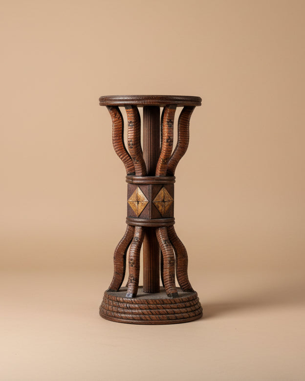 Woven Pedestal | Plant Stand