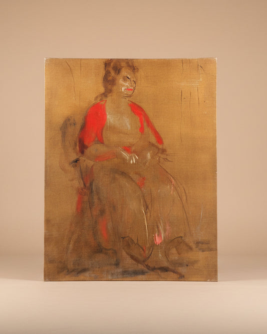 Portrait Of Woman In Red
