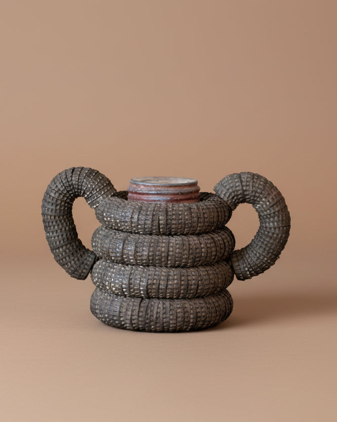 Folk Art Bottle Cap Jar