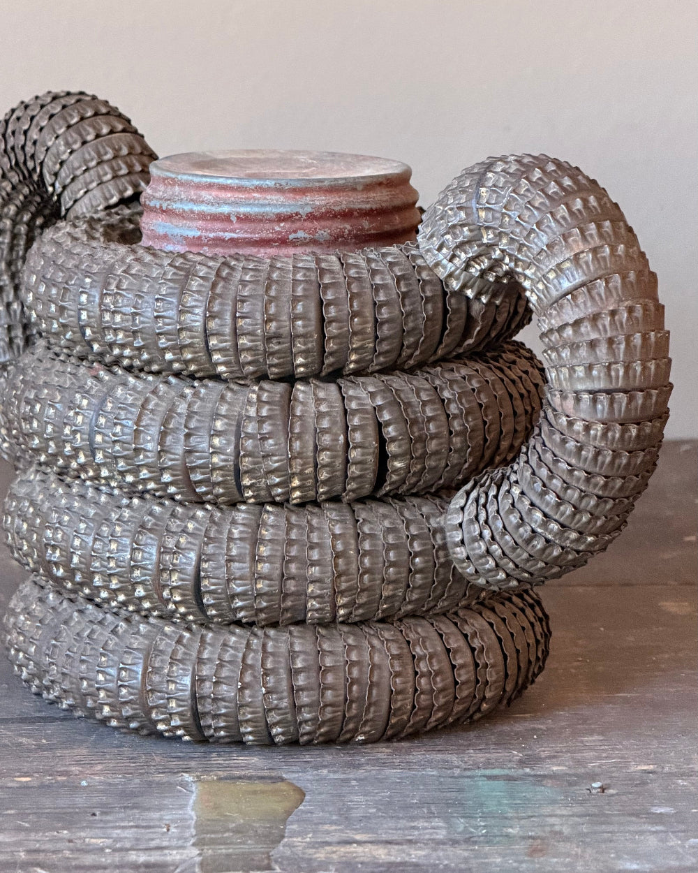 Folk Art Bottle Cap Jar