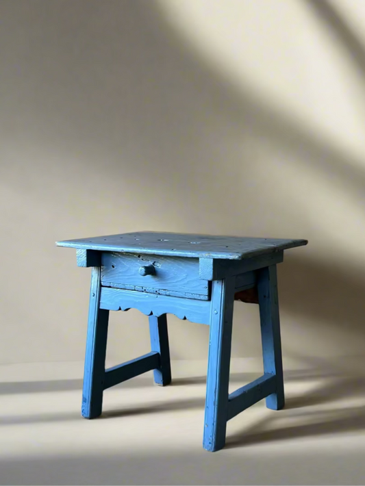 Antique Merchant's Table in Blue