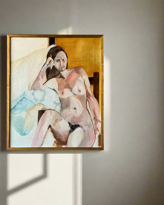 Reclining Nude Oil on Canvas