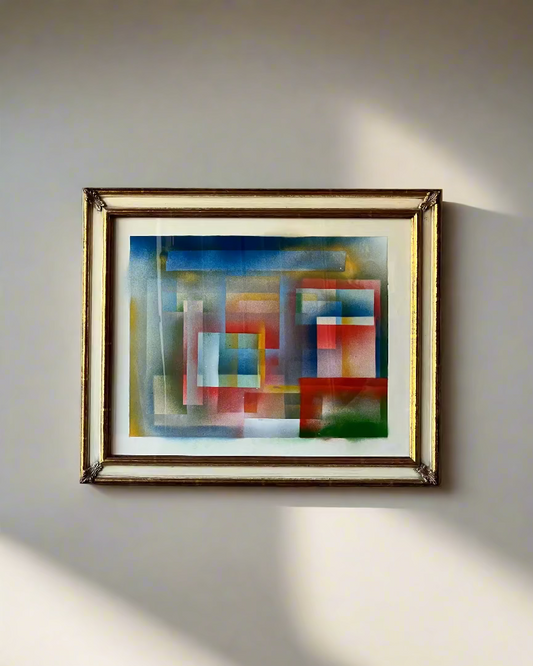 Abstract Graffiti Art in Ornate Frame
