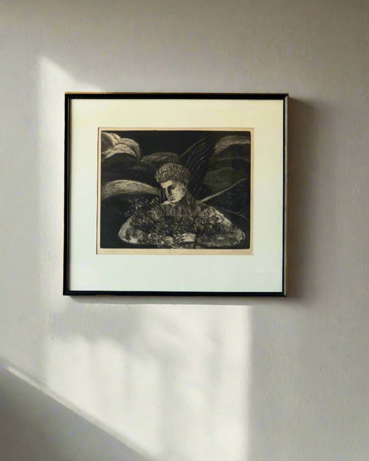 'Zephyrus of the West' Framed Etching
