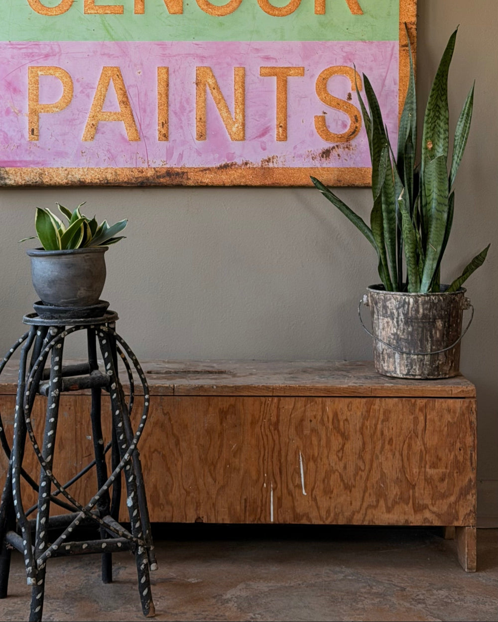 Vintage Plywood Bench