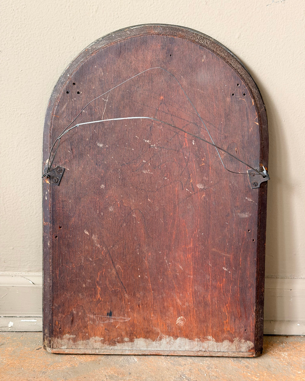 Arched Mirror With Swan Motif