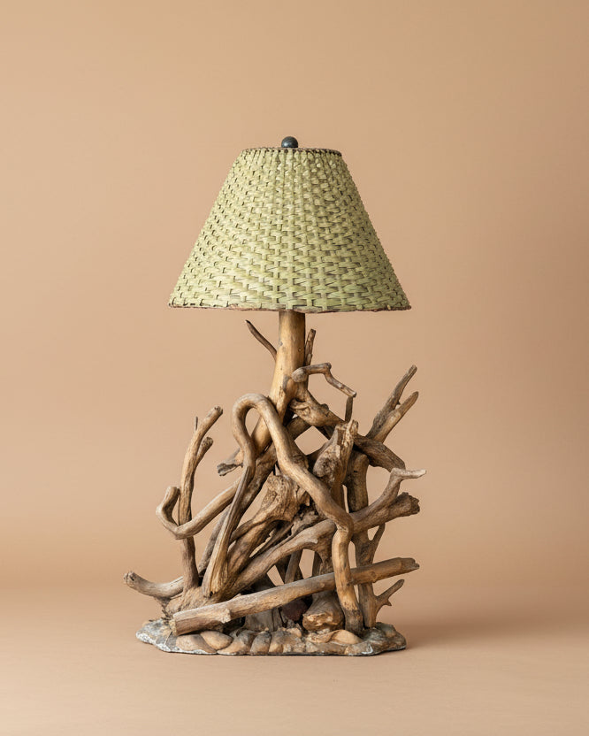 Assembled Driftwood Lamp