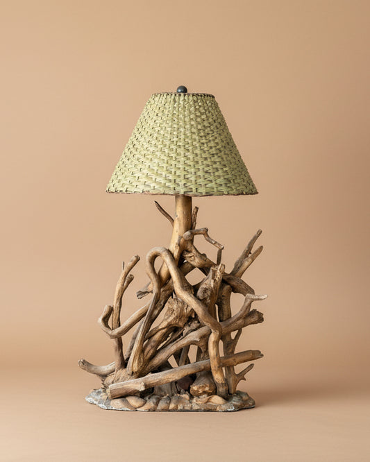 Assembled Driftwood Lamp