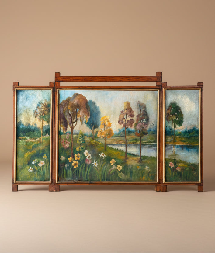 Landscape Triptych | Fireplace Screen