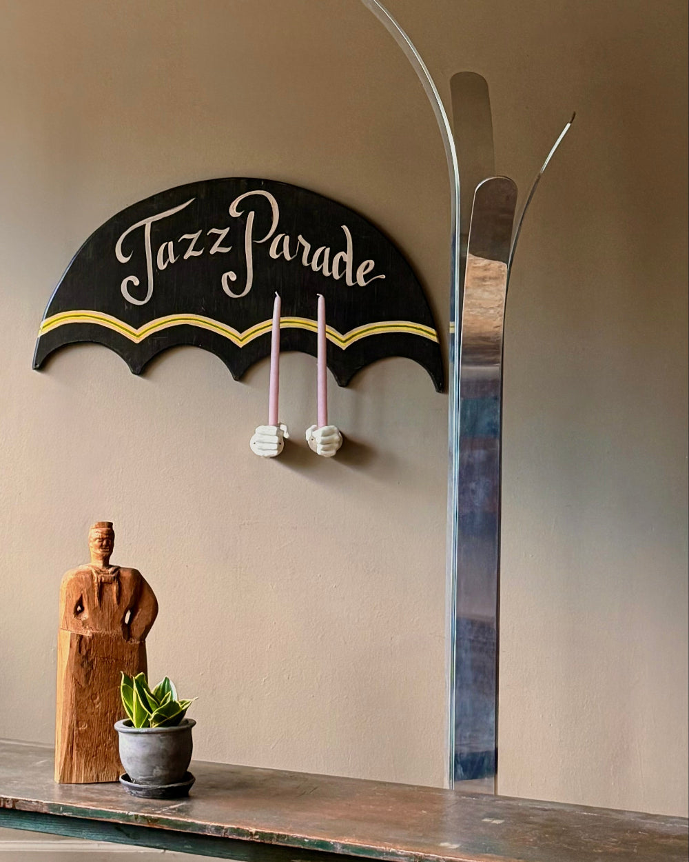 Jazz Parade Umbrella Sign