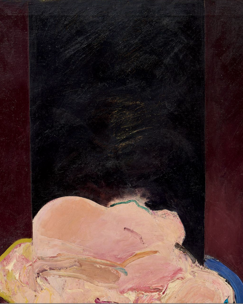 Large Framed Abstract on Canvas