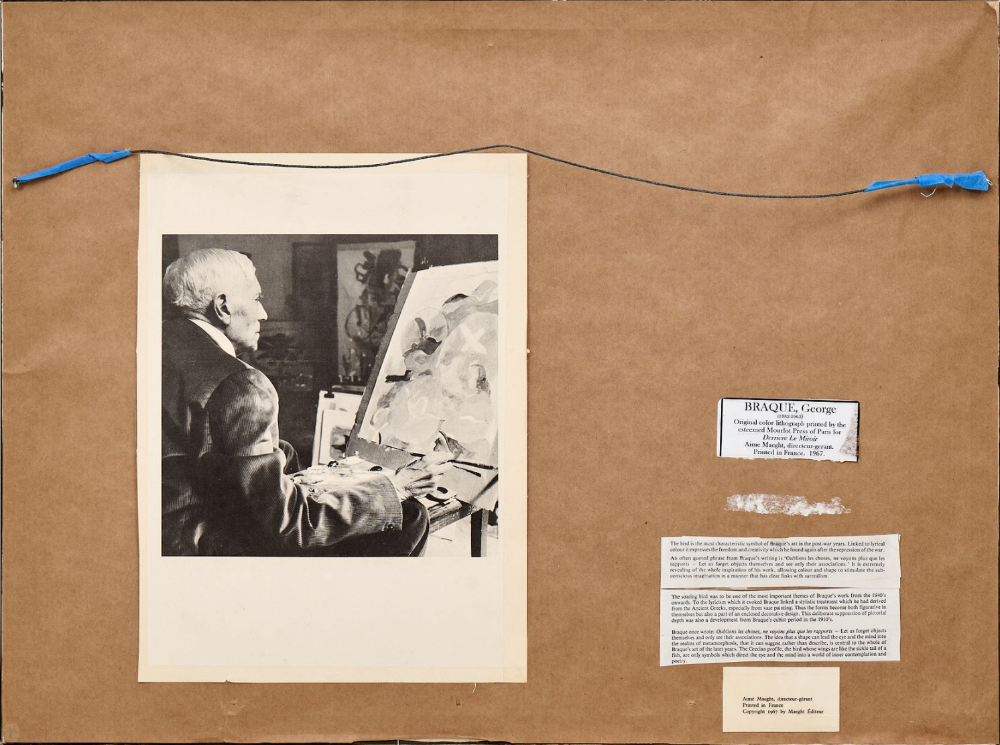 Georges Braque Framed Lithograph