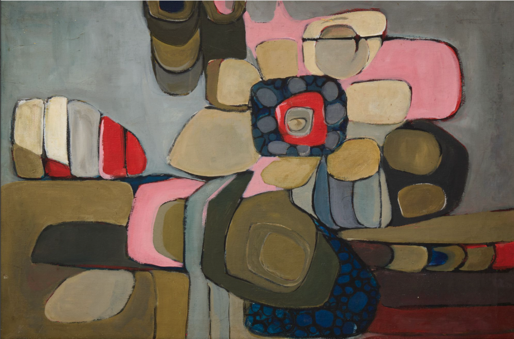 Vintage Original Framed Abstract