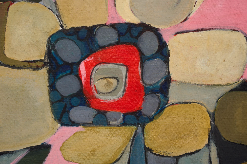 Vintage Original Framed Abstract