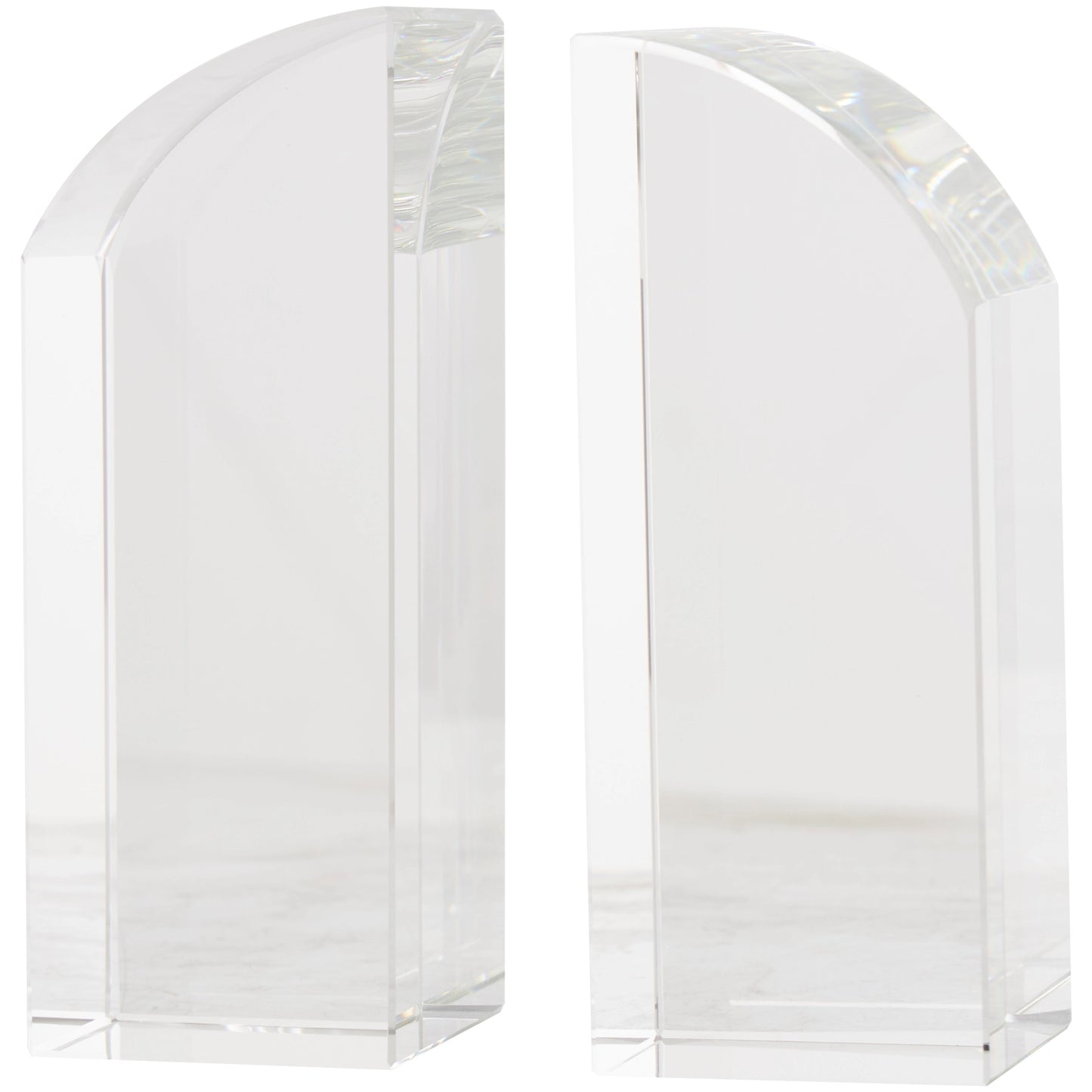 Contemporary Crystal Bookends