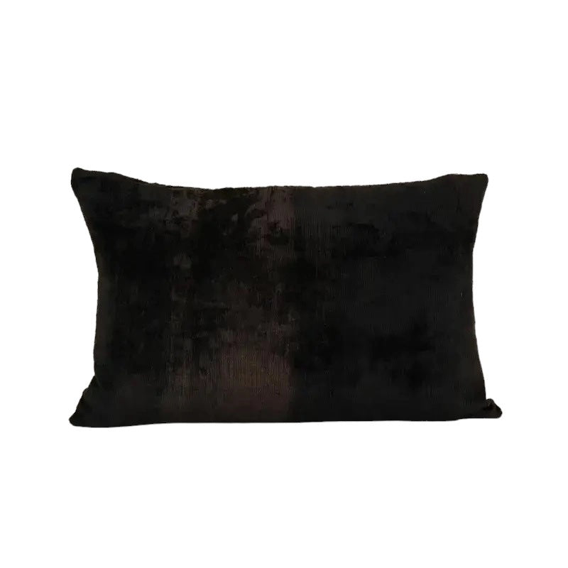 Black Silk Lumbar Pillow