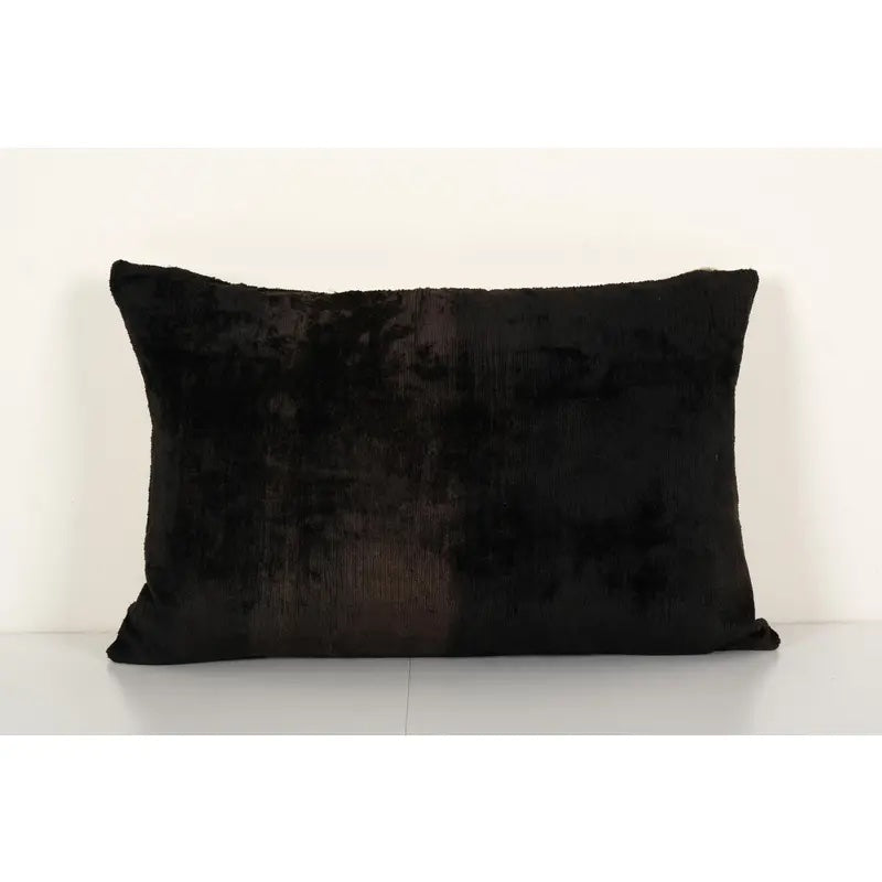 Black Silk Lumbar Pillow