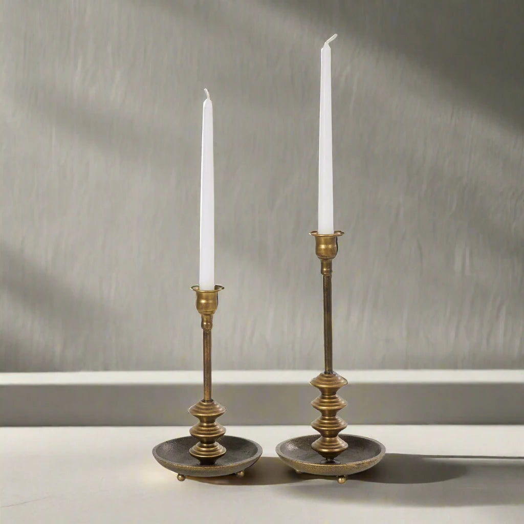 Footed Candlestick Holders