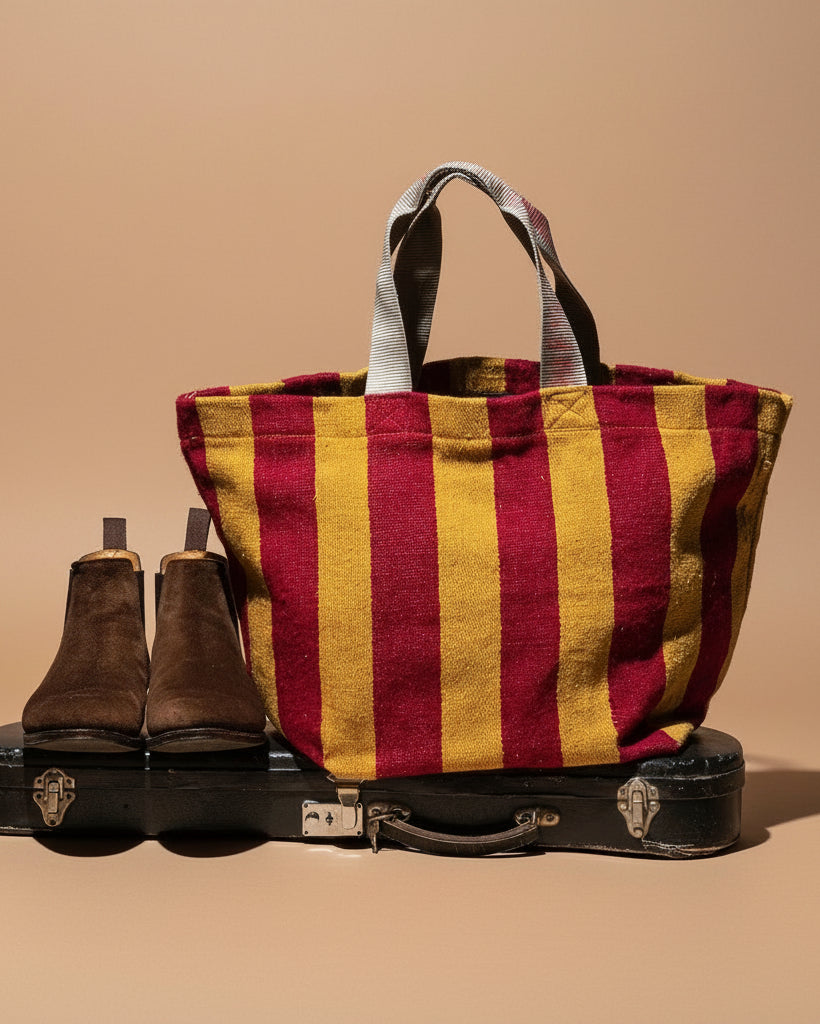 Recycled Canvas Bag in Oxblood