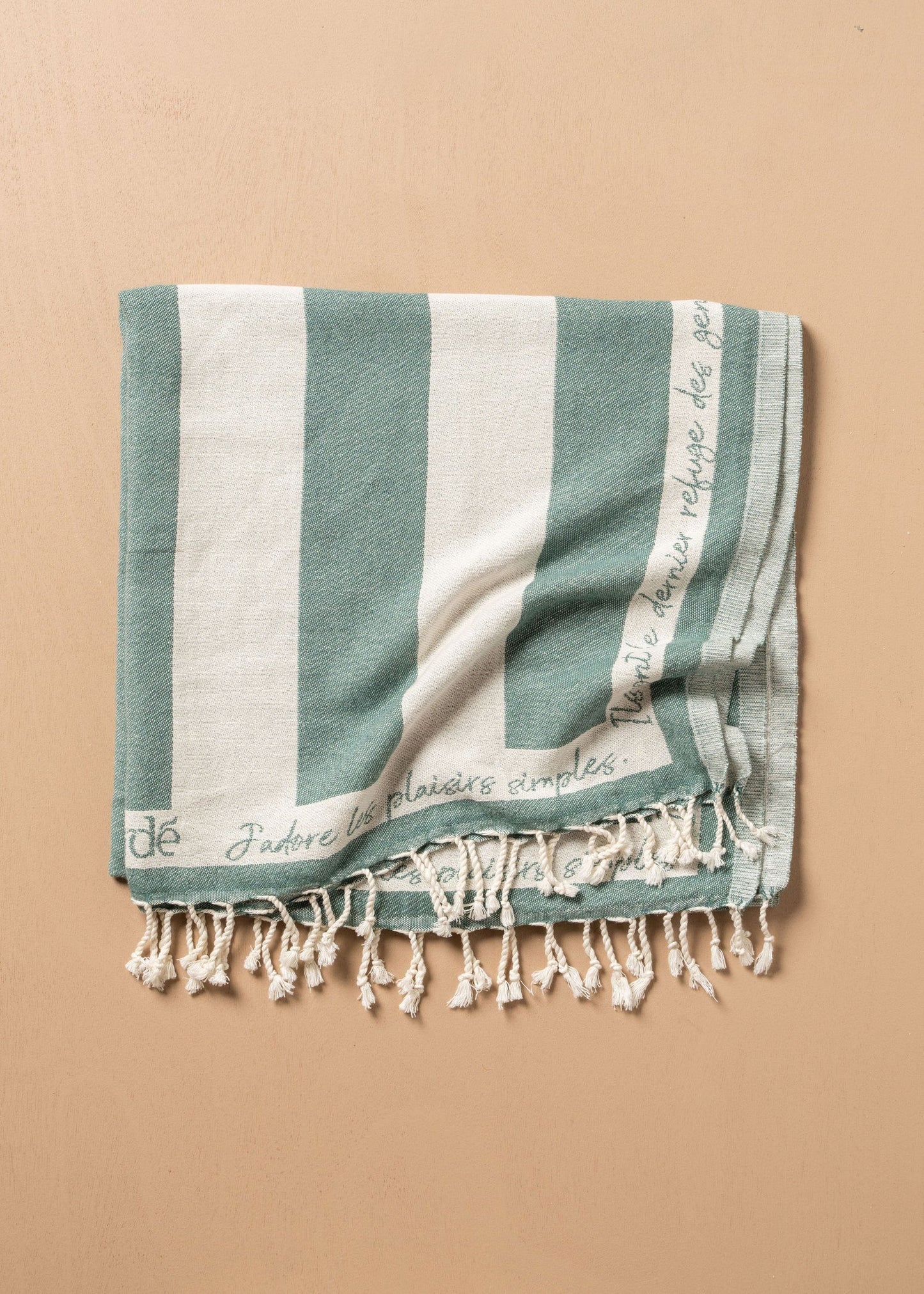 Antibes Turkish Beach Towel - Green