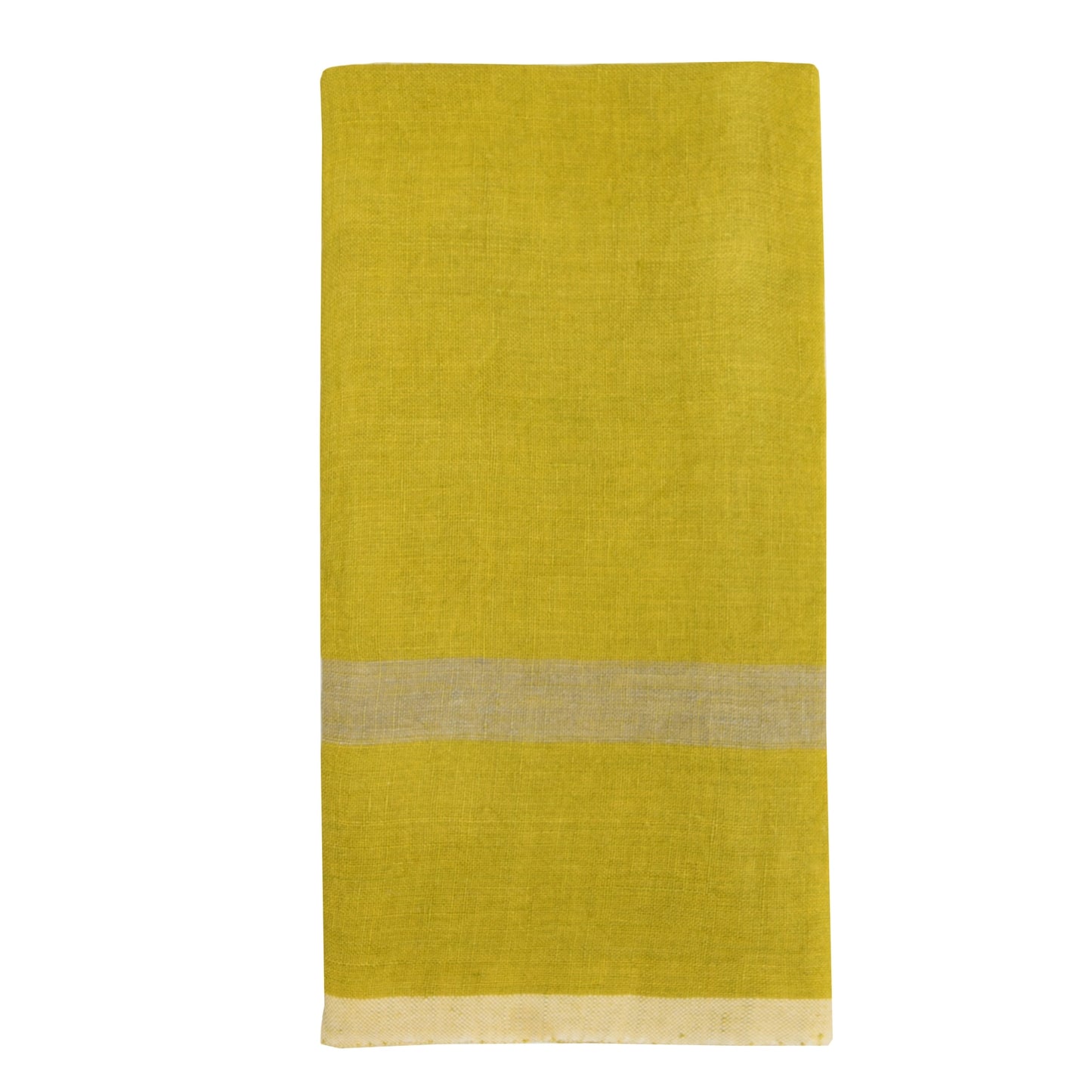 Stonewashed Linen Towel - Lime