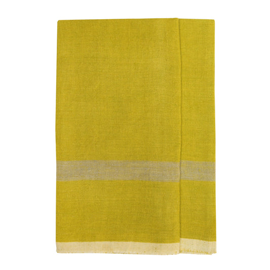 Stonewashed Linen Towel - Lime