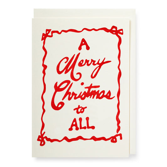 A Merry Christmas to All Notelet Card