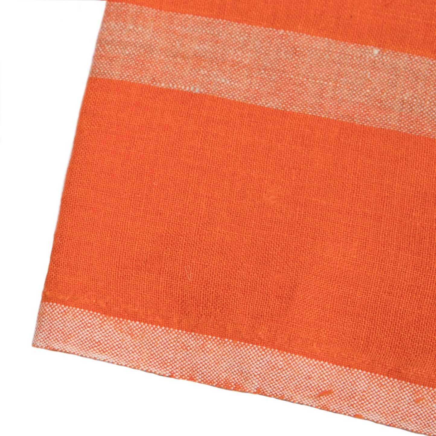 Stonewashed Linen Towel - Orange